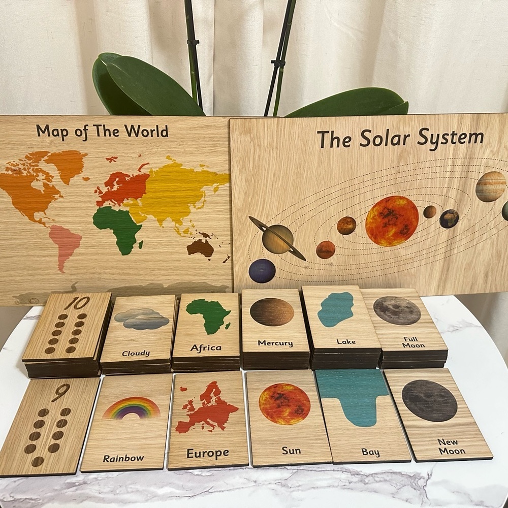 Montessori Learning Board- Map of the world - Picture 2 of 2